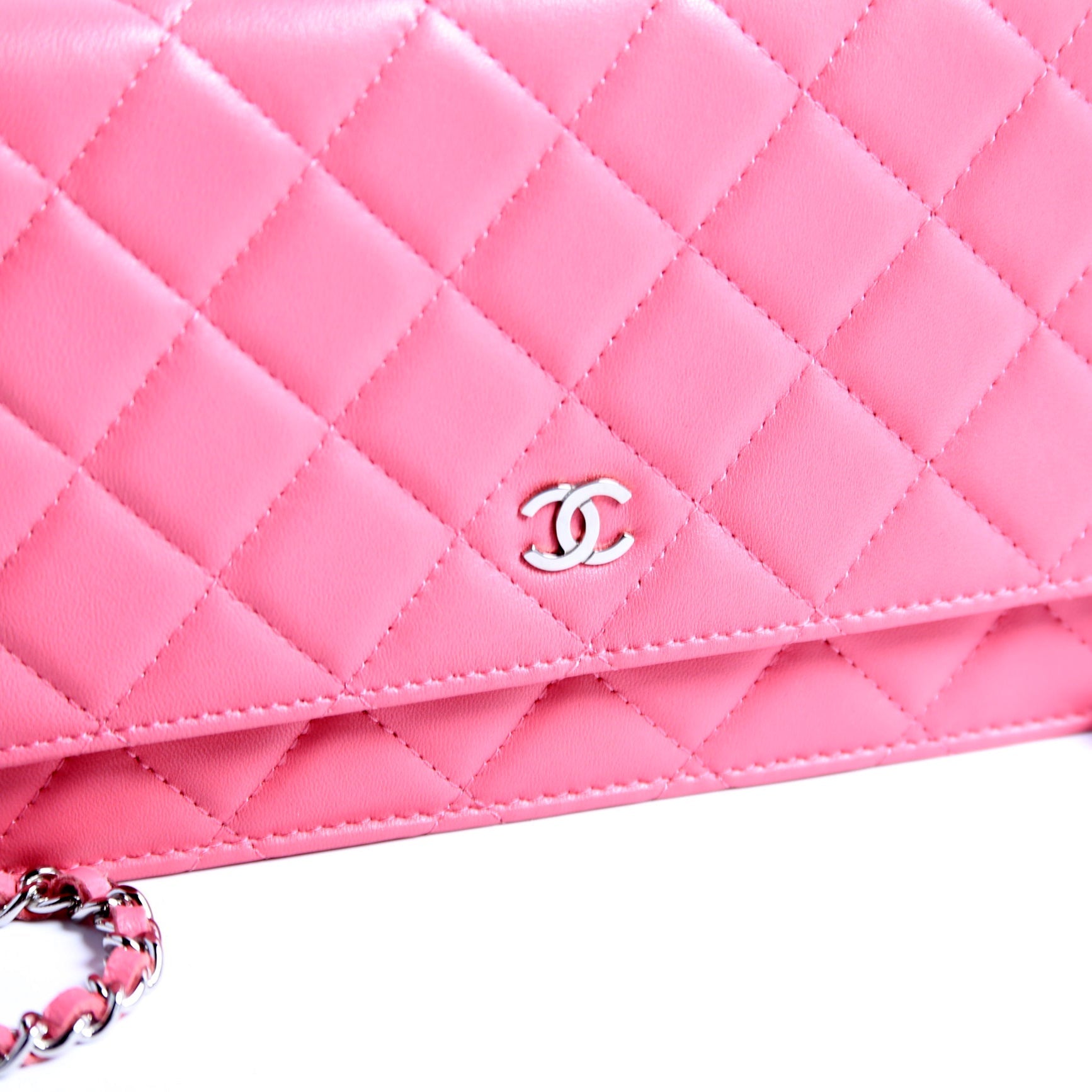 Chanel WOC Classic Quilted Lambskin Pink