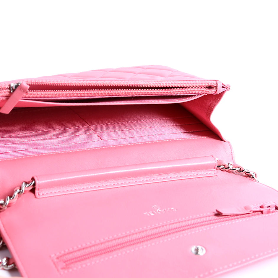 Chanel WOC Classic Quilted Lambskin Pink