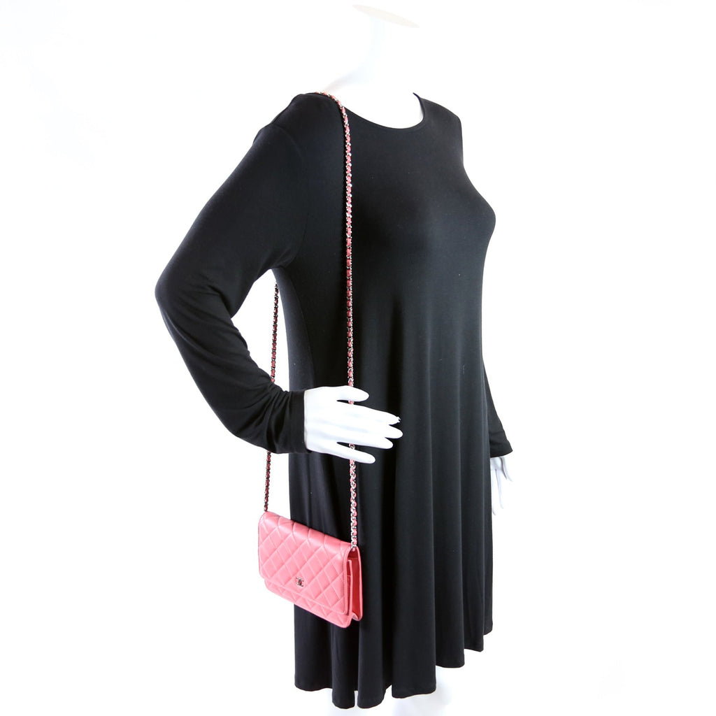 Chanel WOC Classic Quilted Lambskin Pink
