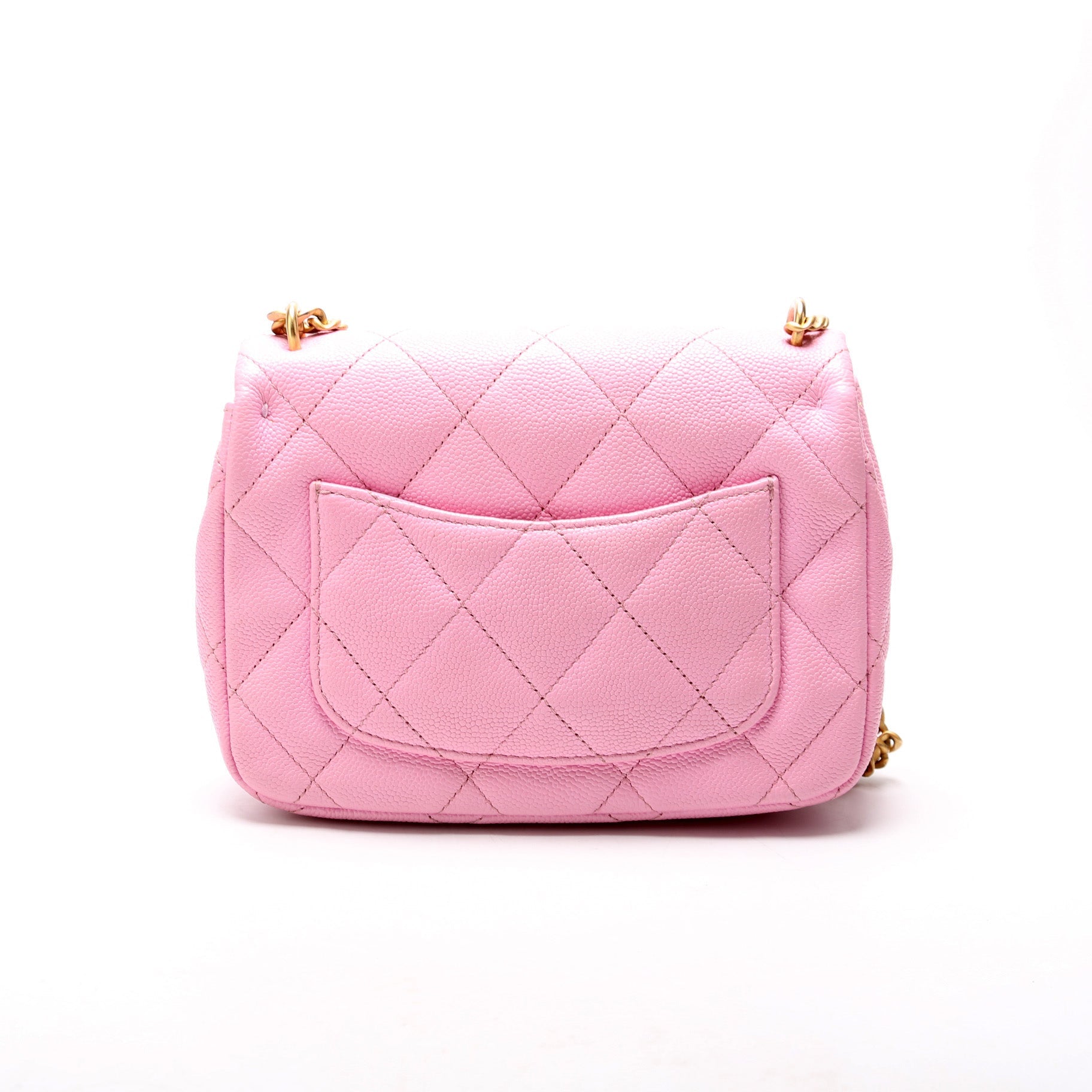 Chanel Classic Flap Mini Sweetheart Chain Caviar RFID Pink