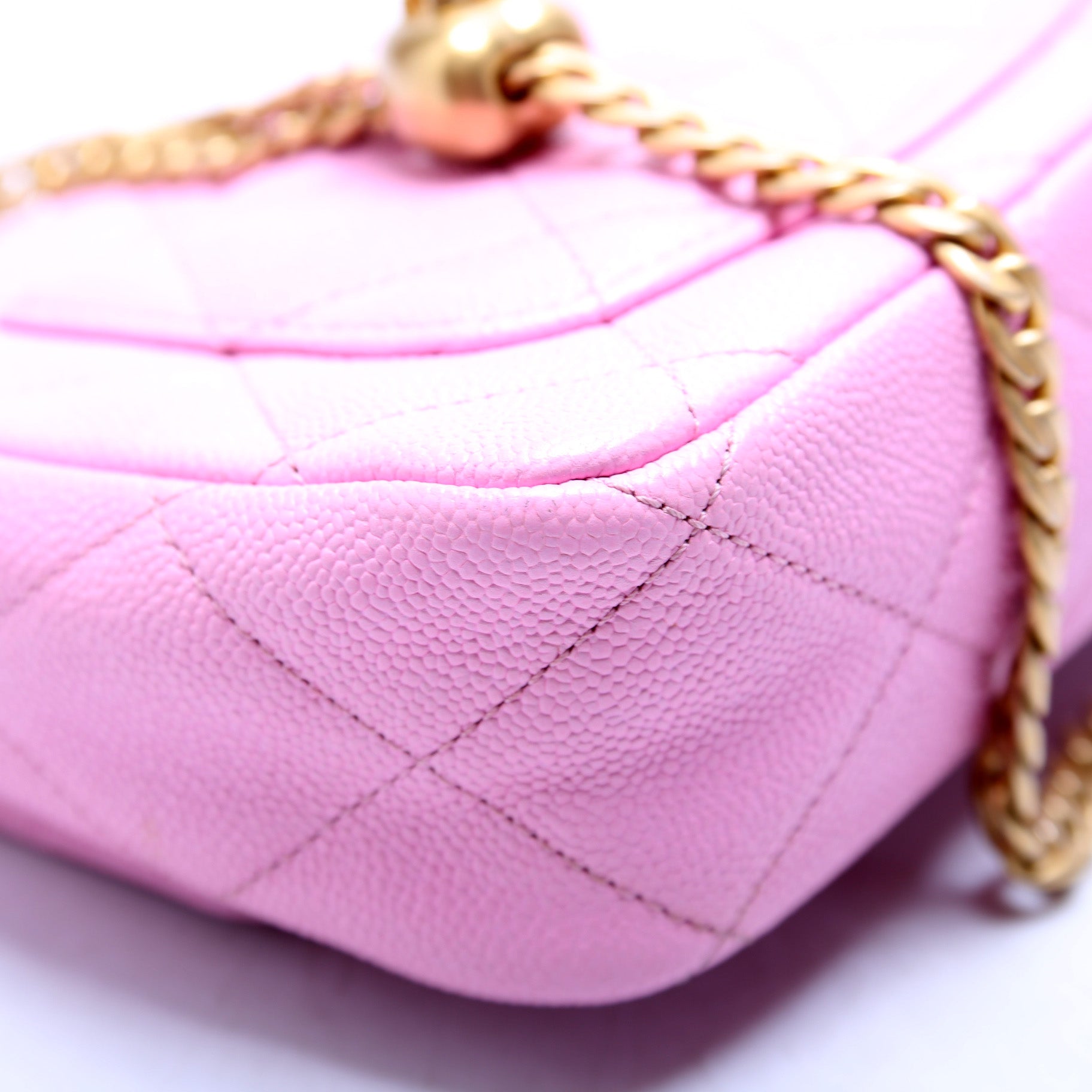 Chanel Classic Flap Mini Sweetheart Chain Caviar RFID Pink