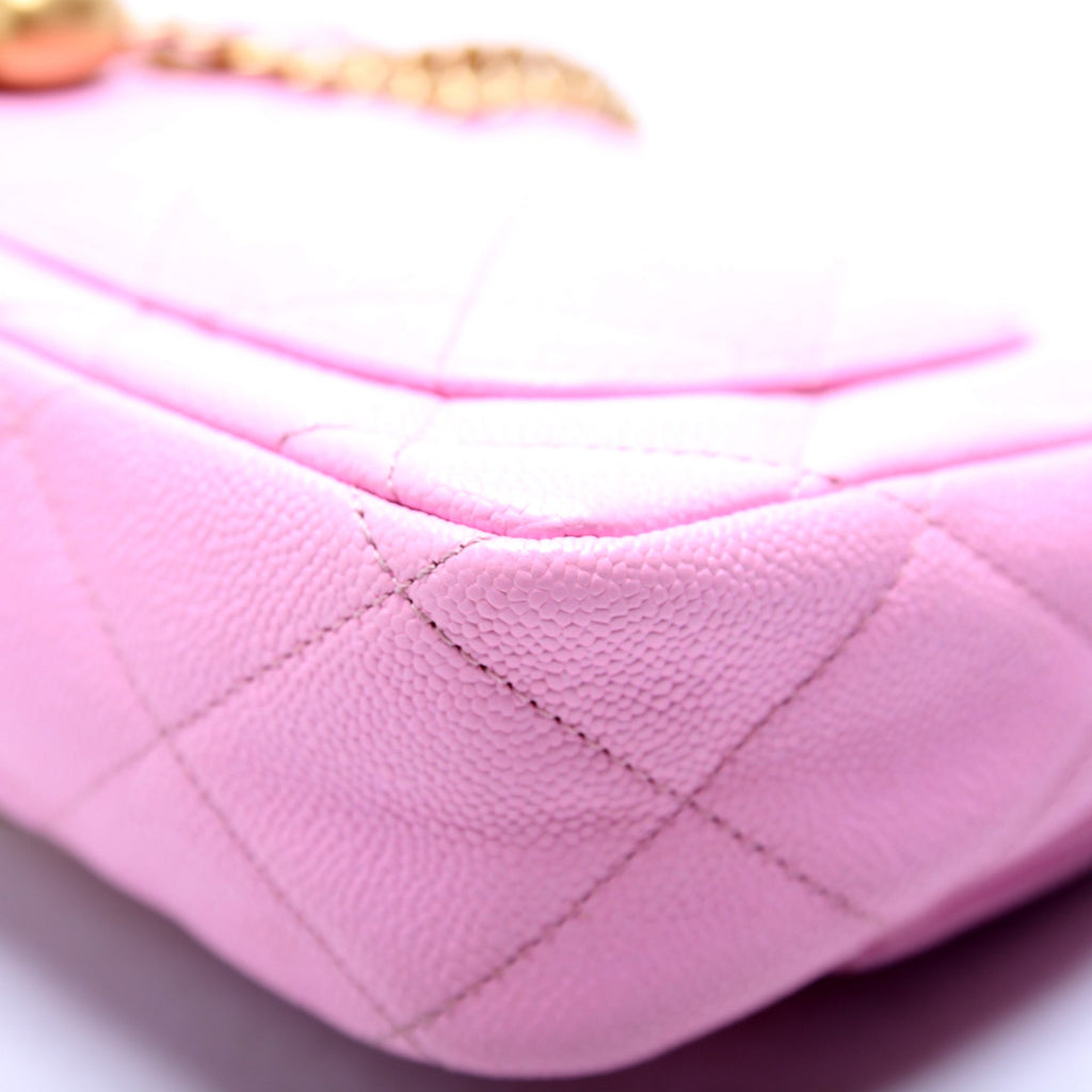 Chanel Classic Flap Mini Sweetheart Chain Caviar RFID Pink