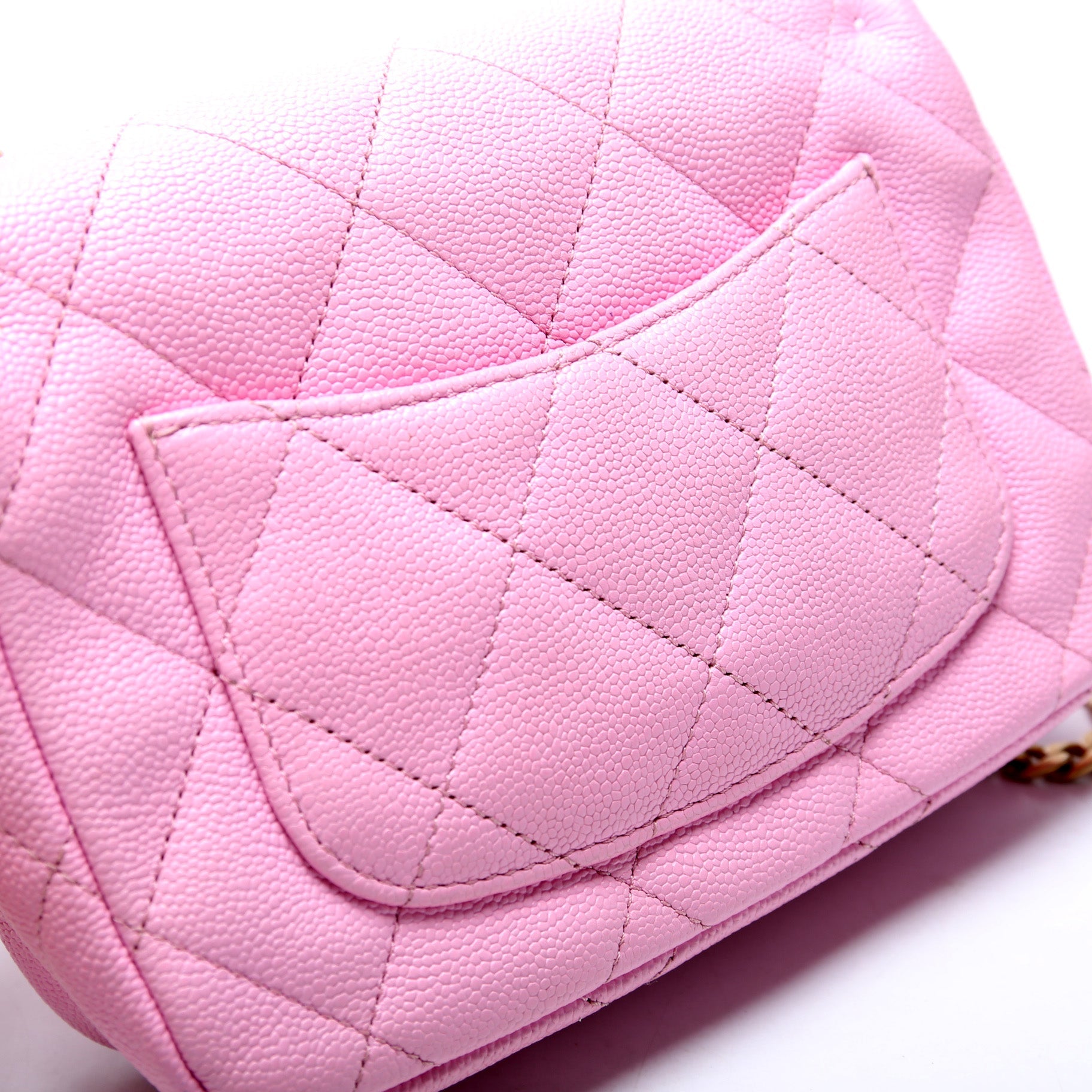 Chanel Classic Flap Mini Sweetheart Chain Caviar RFID Pink