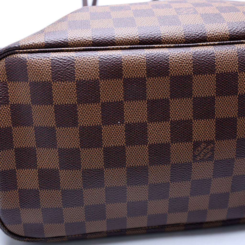 Louis Vuitton Neverfull with Wallet MM Damier Ebene