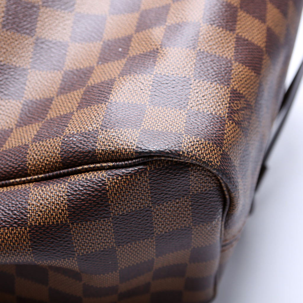 Louis Vuitton Neverfull with Wallet MM Damier Ebene