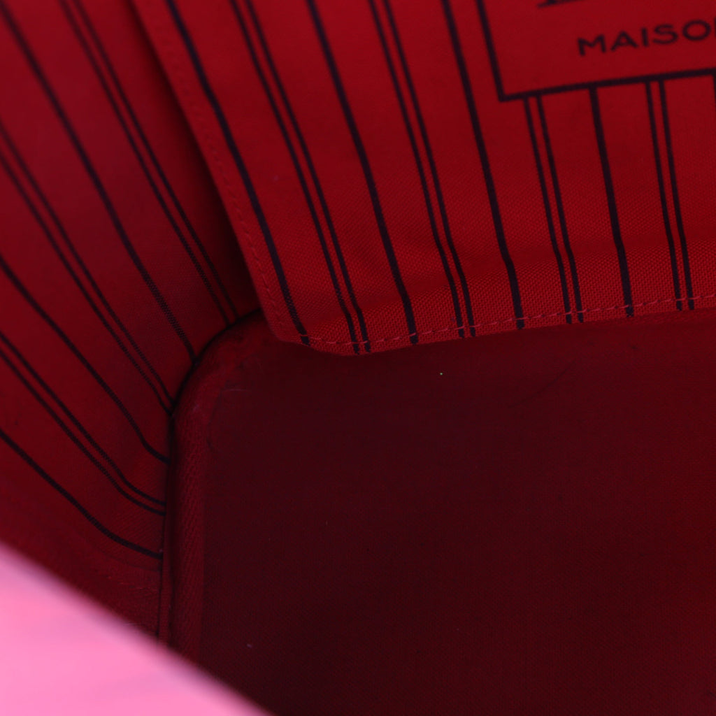 Louis Vuitton Neverfull MM Damier Ebene Red