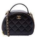 Chanel Chic Riviera Small Top Handle Vanity Lambskin RFID Black
