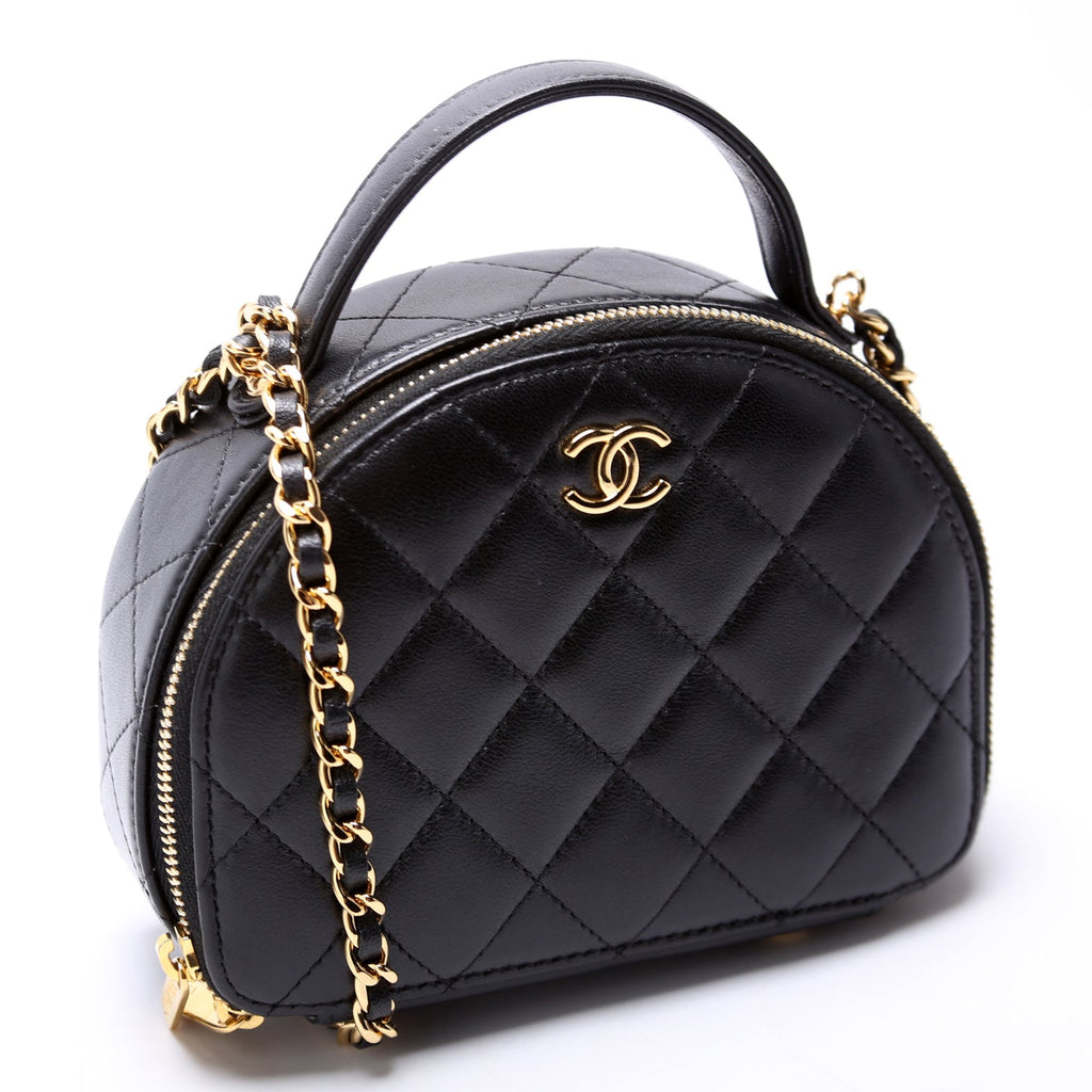 Chanel Chic Riviera Small Top Handle Vanity Lambskin RFID Black