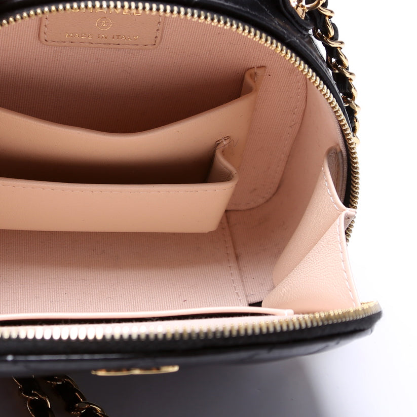 Chanel Chic Riviera Small Top Handle Vanity Lambskin RFID Black