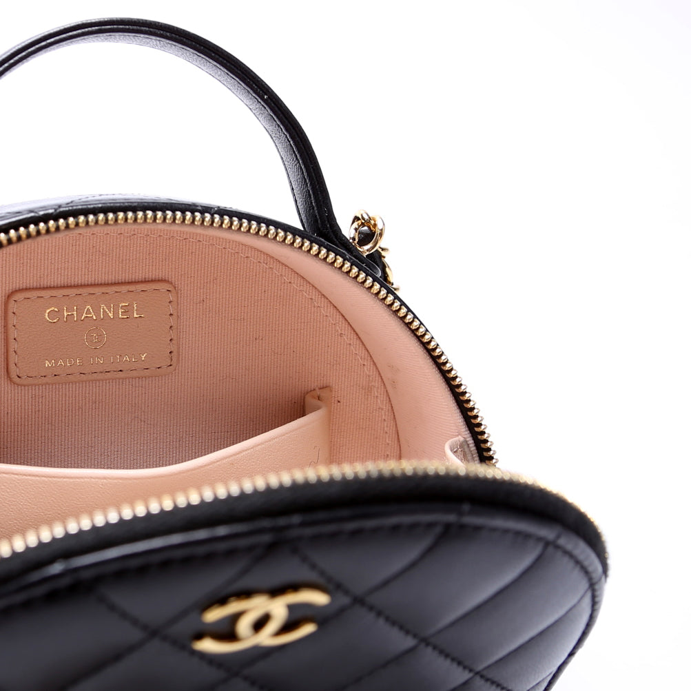 Chanel Chic Riviera Small Top Handle Vanity Lambskin RFID Black