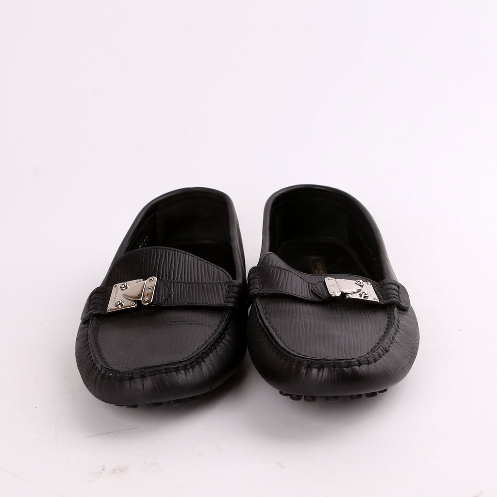 Louis Vuitton Leather Driver Loafers Size 37.5