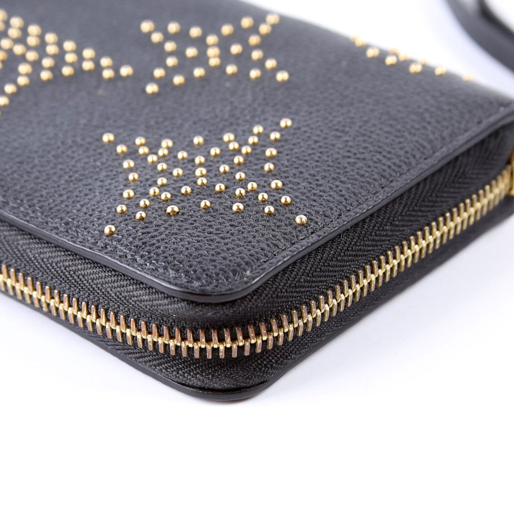 Louis Vuitton Zippy Wallet Studded Empreinte Black