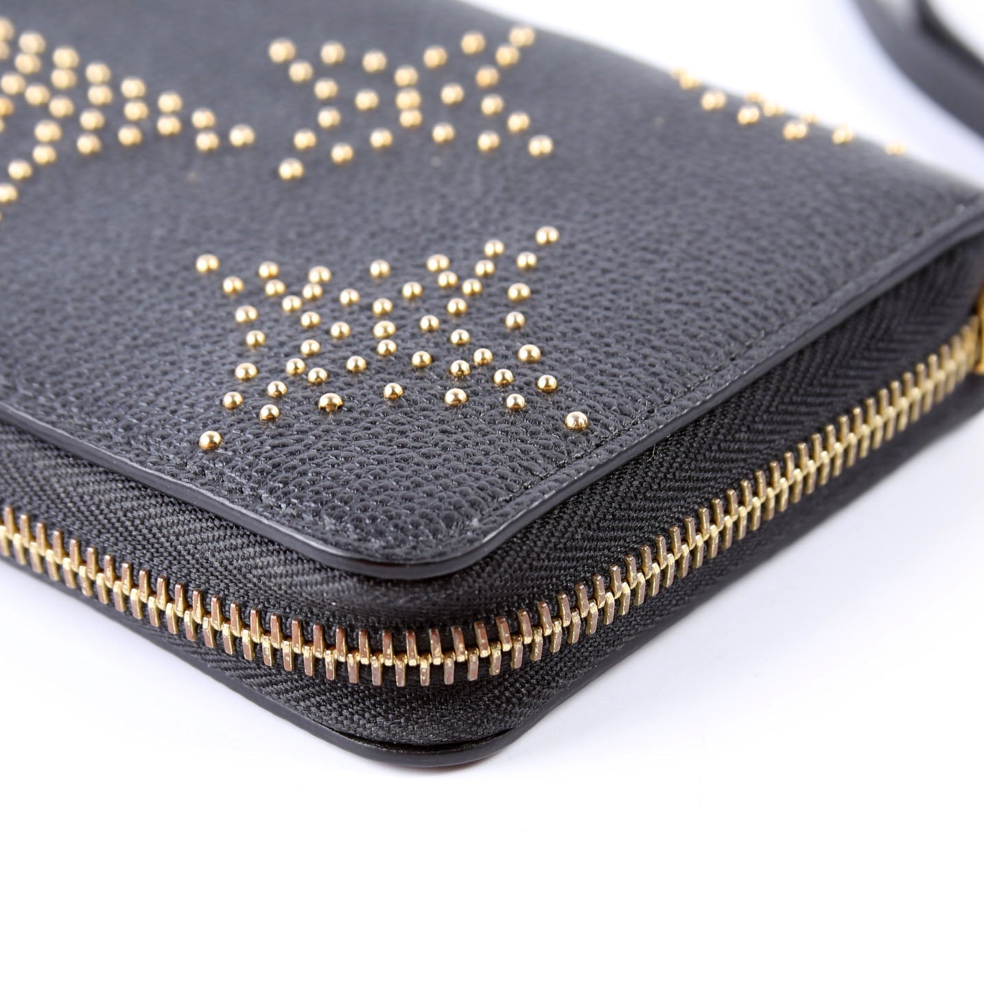 Louis Vuitton Zippy Wallet Studded Empreinte Black