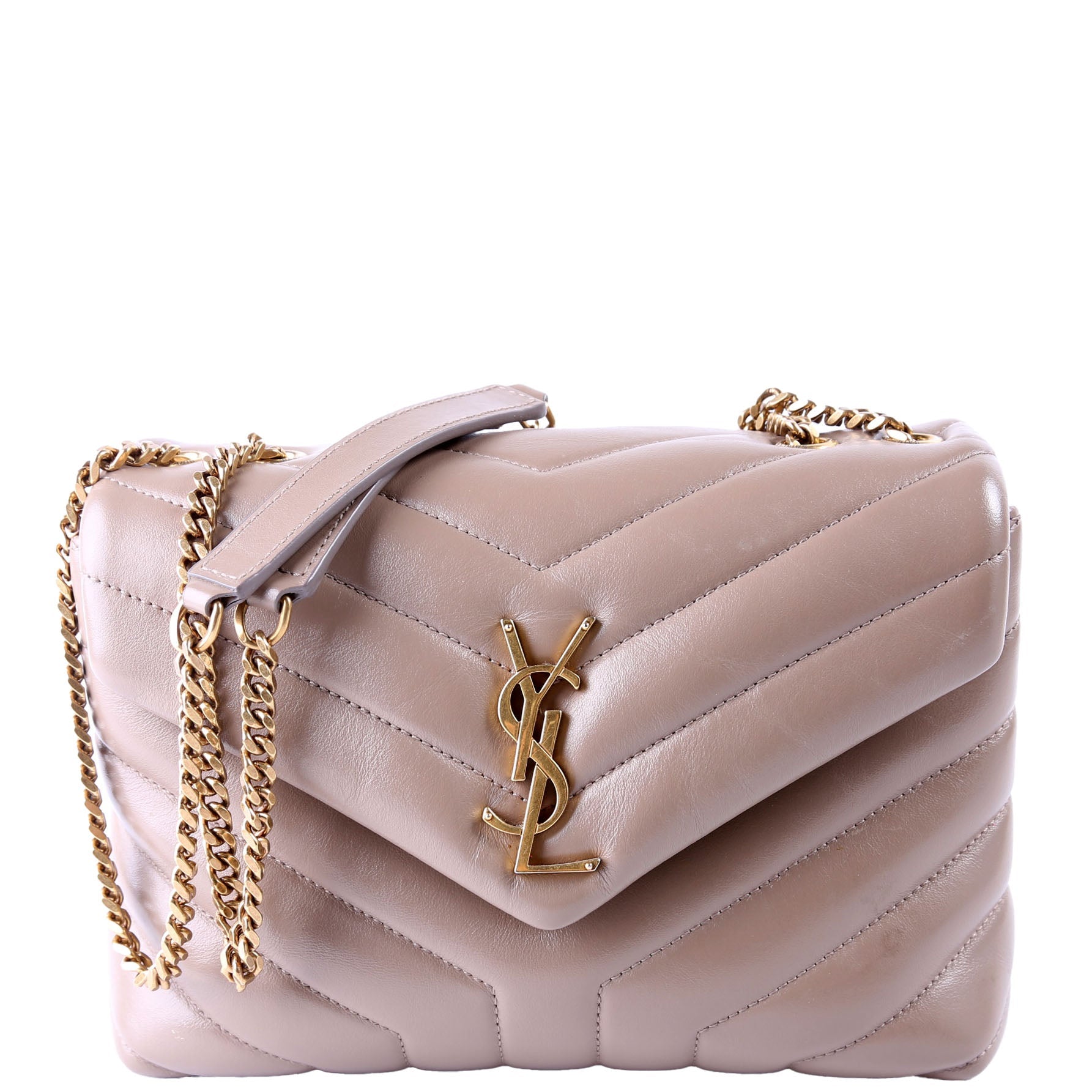 Saint Laurent Loulou Satchel Small 494699 Taupe