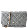 Chanel WOC Classic Quilted Caviar Green