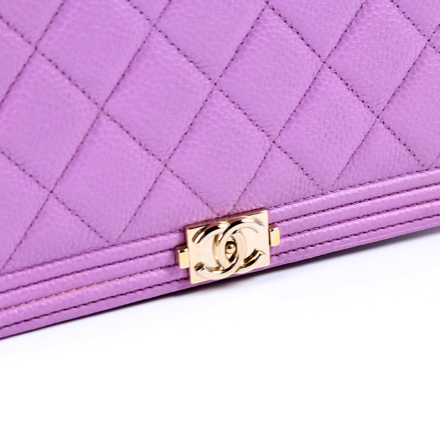 Chanel WOC Boy Caviar Purple