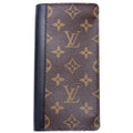 Louis Vuitton Brazza Wallet Macassar Monogram Black