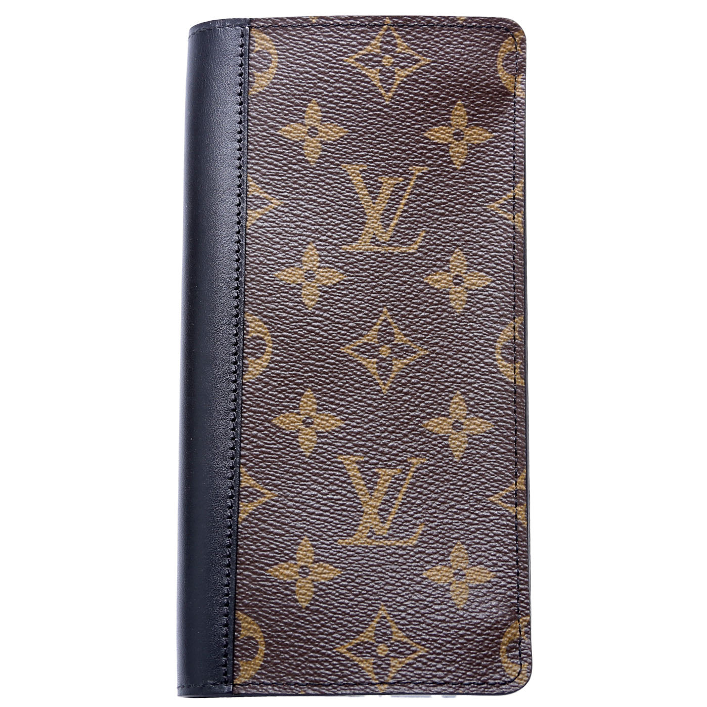 Louis Vuitton Brazza Wallet Macassar Monogram Black