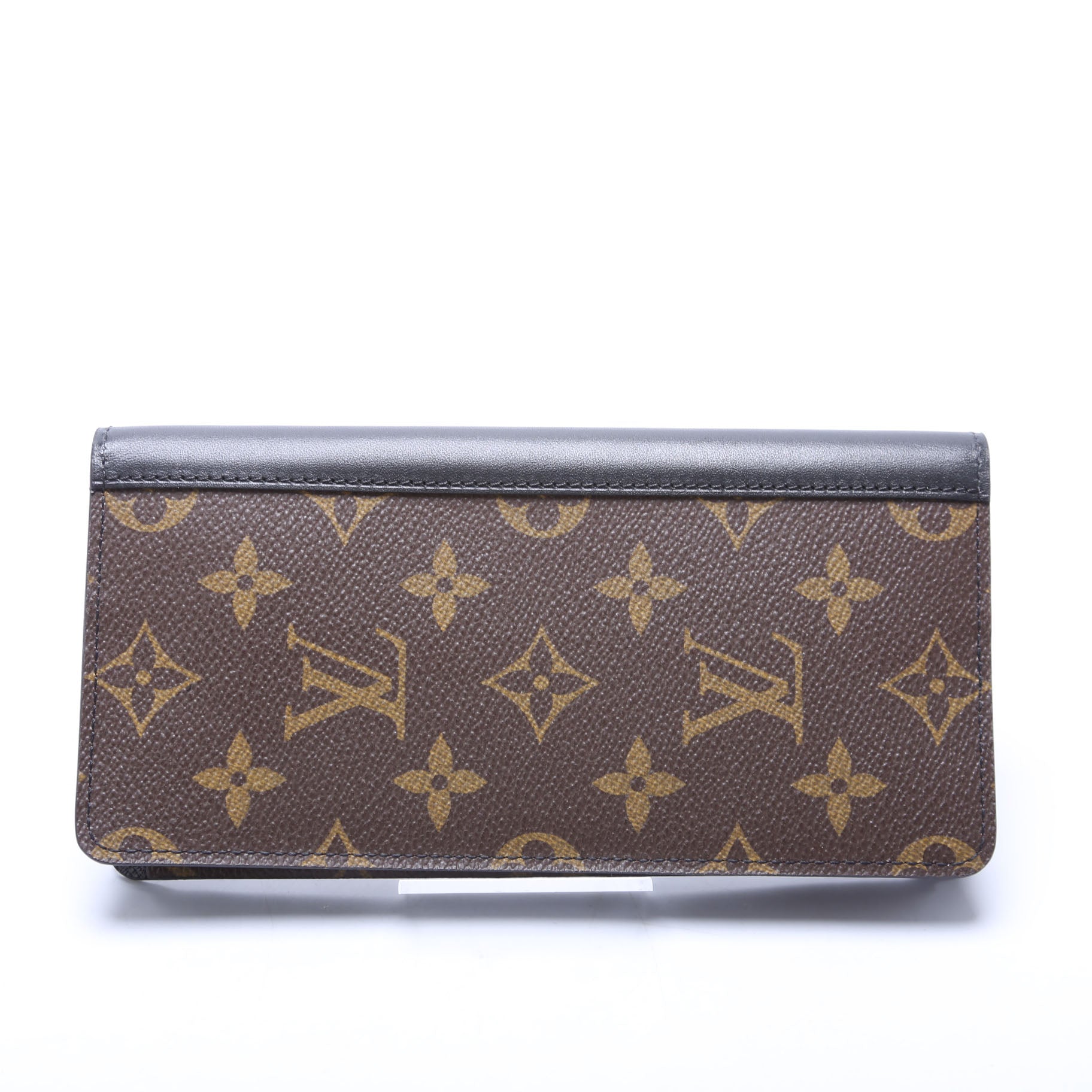 Louis Vuitton Brazza Wallet Macassar Monogram Black