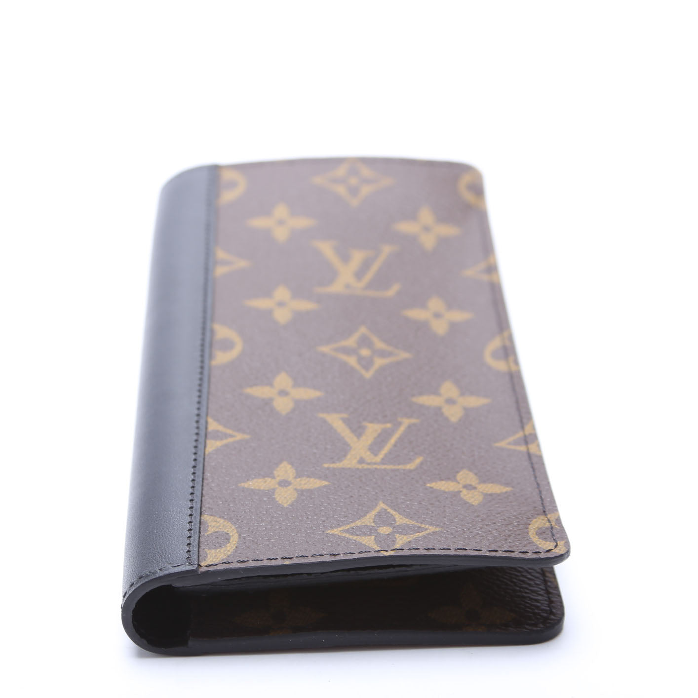 Louis Vuitton Brazza Wallet Macassar Monogram Black
