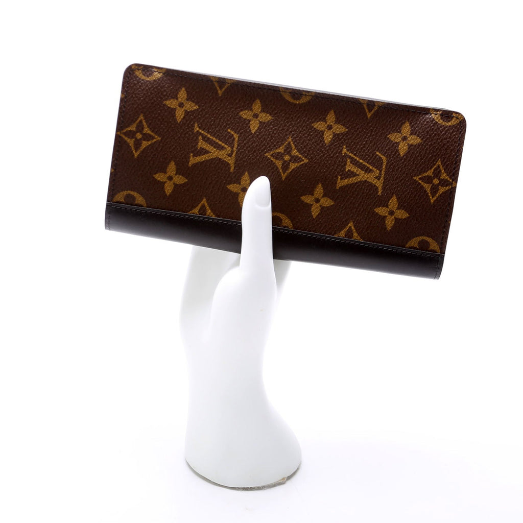 Louis Vuitton Brazza Wallet Macassar Monogram Black