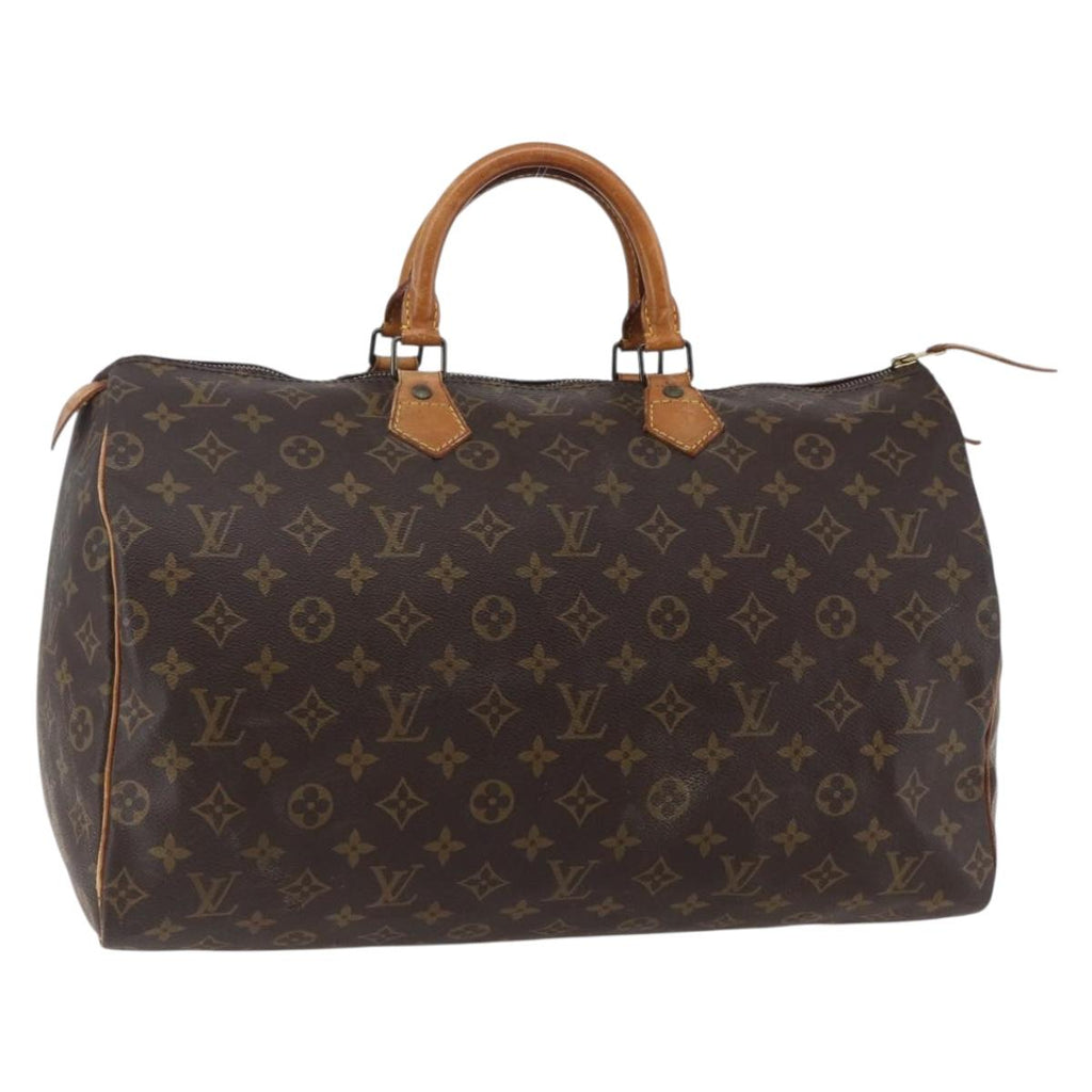 Louis Vuitton Speedy Bandouliere Bag Monogram Canvas Brown Canvas Handbag