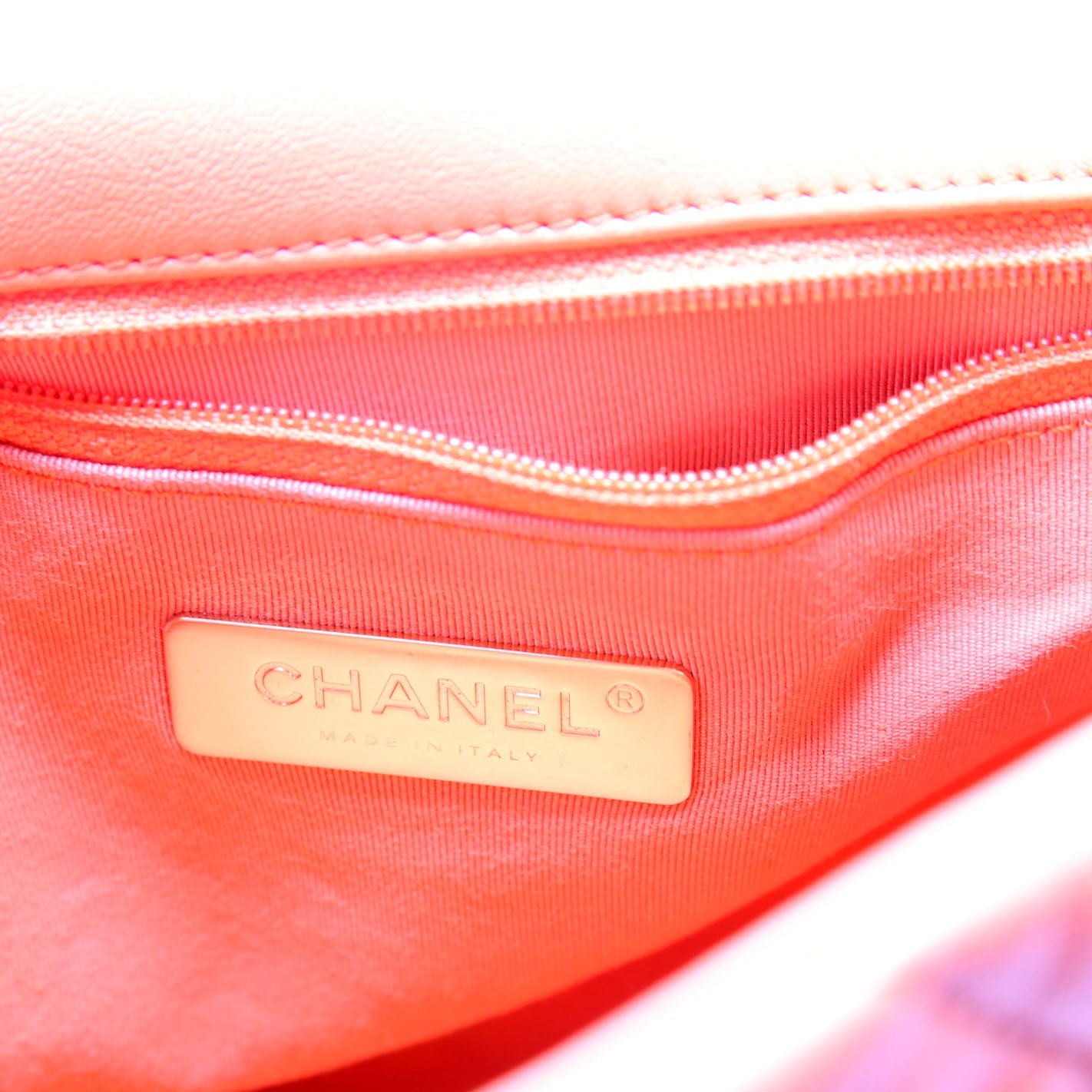 Chanel Quilted Goatskin 19 Medium Flap 29M Orange