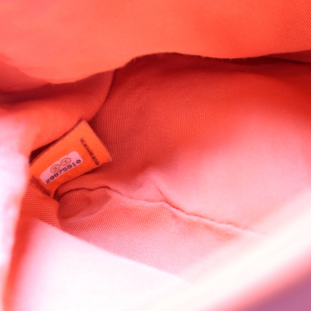 Chanel Quilted Goatskin 19 Medium Flap 29M Orange