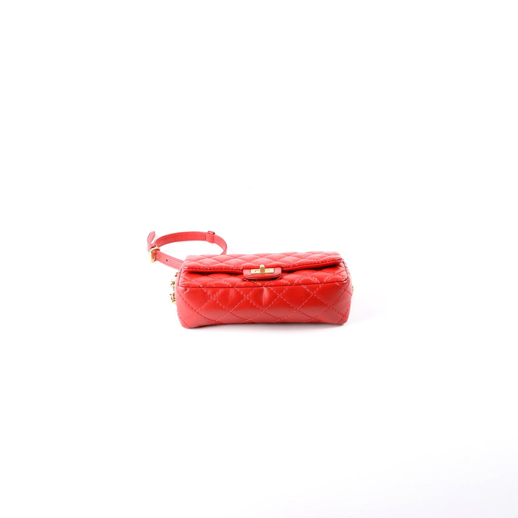 Chanel 2.55 Reissue Quilted Belt Bag 26M Red