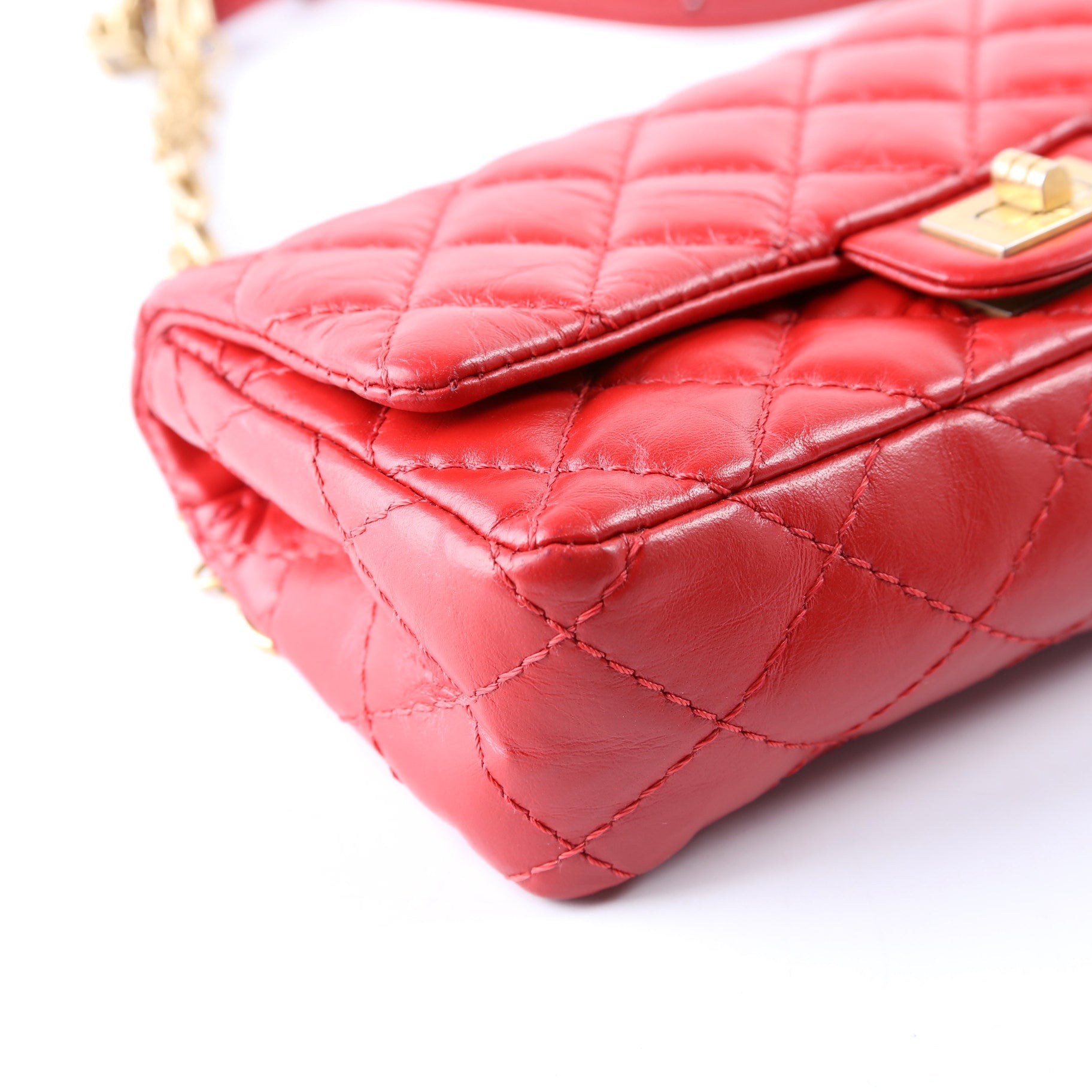 Chanel 2.55 Reissue Quilted Belt Bag 26M Red