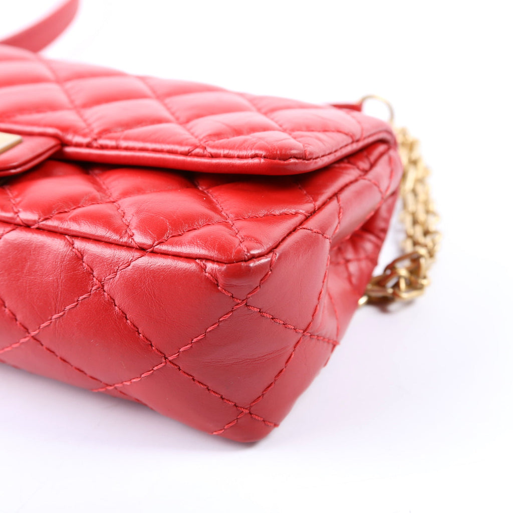 Chanel 2.55 Reissue Quilted Belt Bag 26M Red
