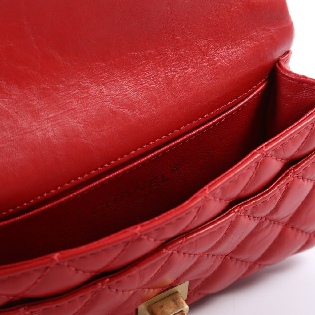 Chanel 2.55 Reissue Quilted Belt Bag 26M Red