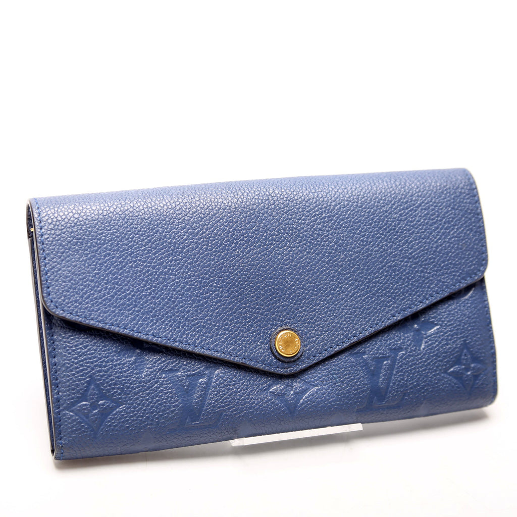Louis Vuitton Sarah Wallet Empreinte Blue
