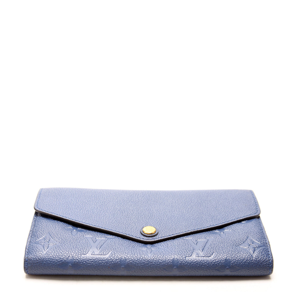 Louis Vuitton Sarah Wallet Empreinte Blue