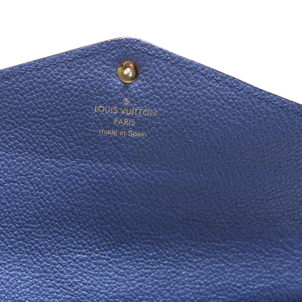 Louis Vuitton Sarah Wallet Empreinte Blue
