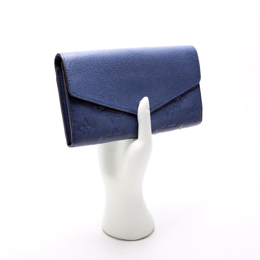 Louis Vuitton Sarah Wallet Empreinte Blue