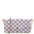 Louis Vuitton Pochette Felicie Damier Azure Pink