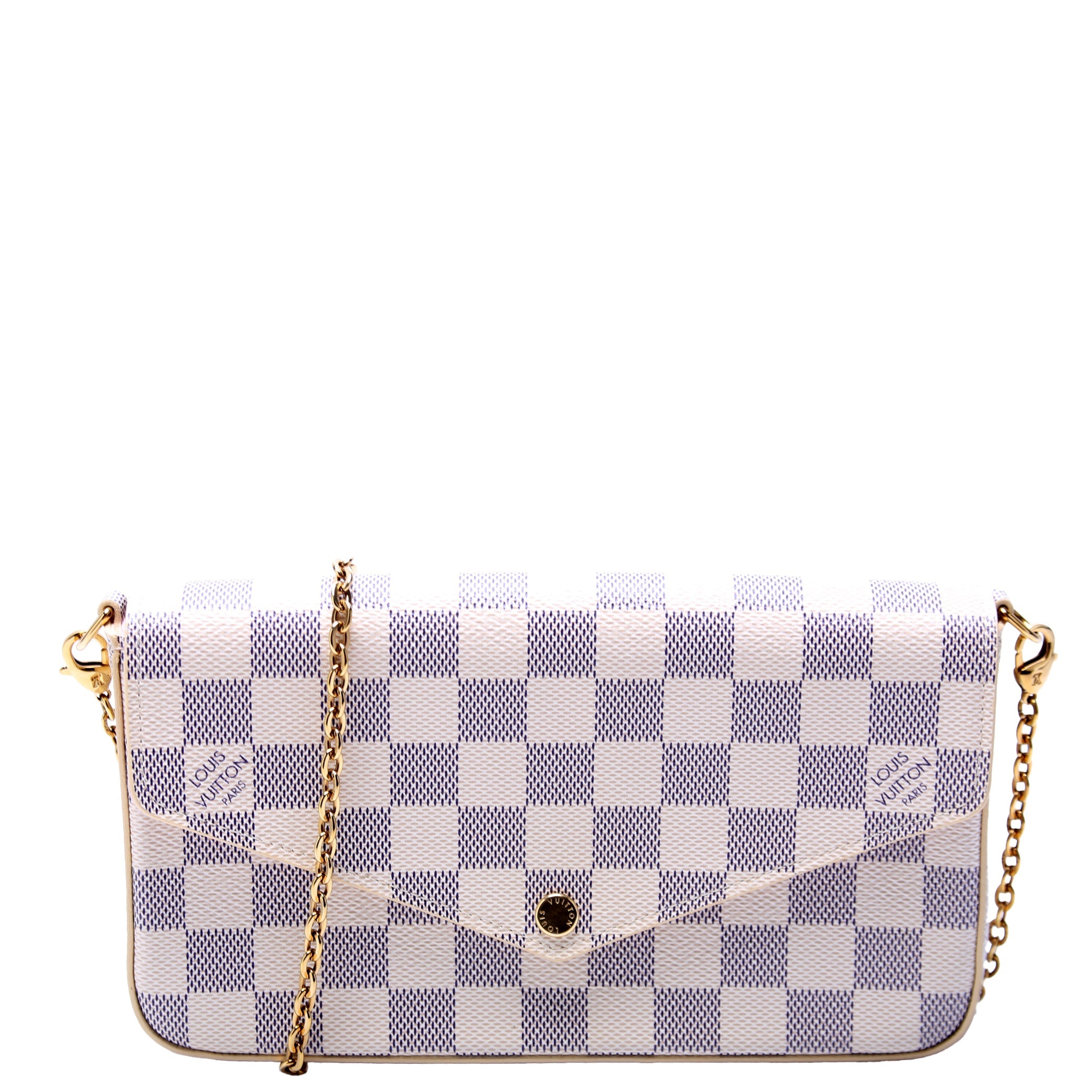 Louis Vuitton Pochette Felicie Damier Azure Pink
