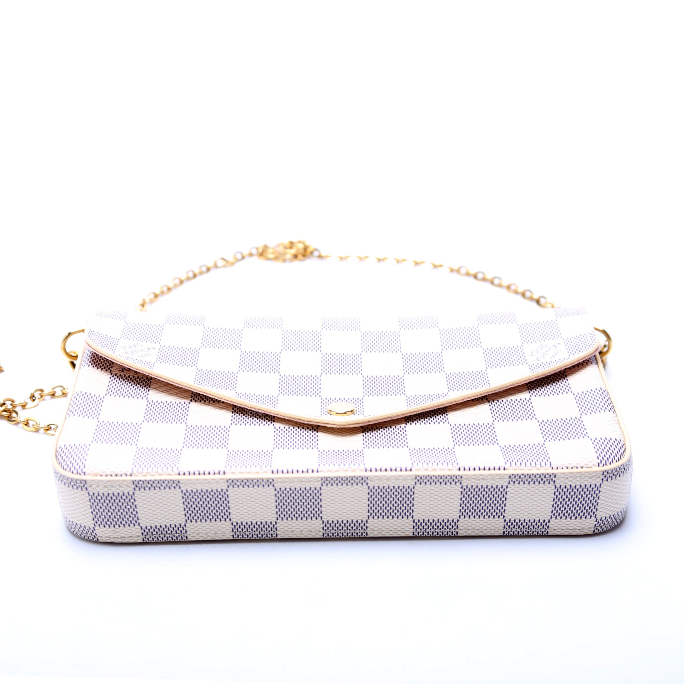 Louis Vuitton Pochette Felicie Damier Azure Pink