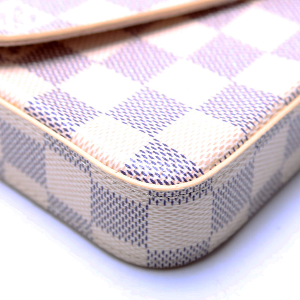 Louis Vuitton Pochette Felicie Damier Azure Pink