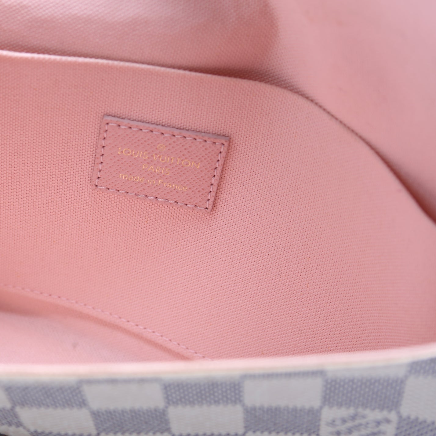 Louis Vuitton Pochette Felicie Damier Azure Pink