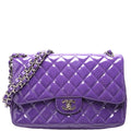 Chanel Classic Flap Jumbo Patent 21M Purple
