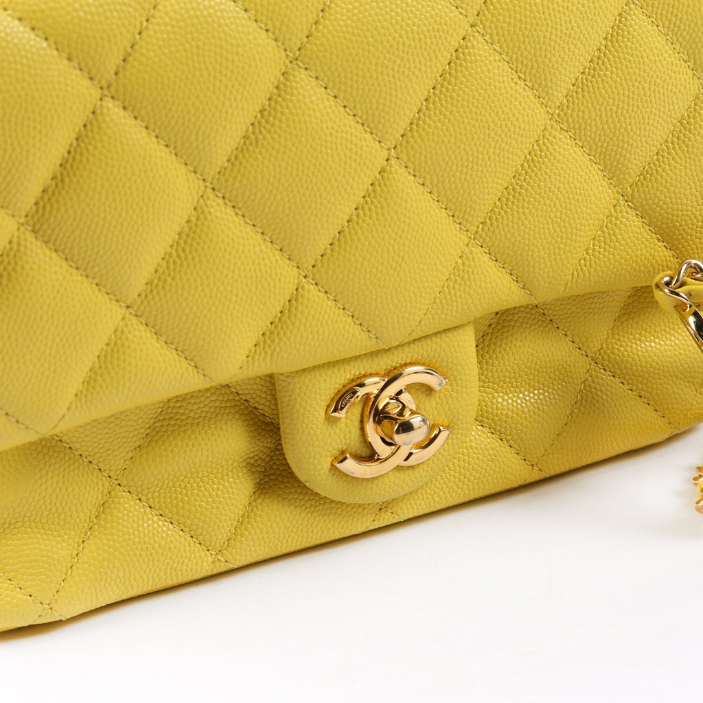 Chanel Mini CC You Flap Caviar RFID Yellow