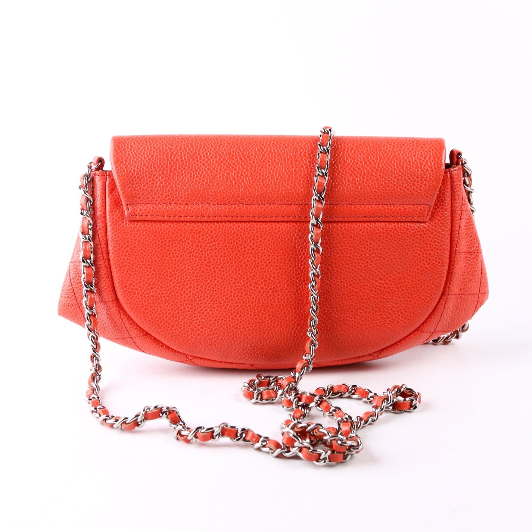 Chanel WOC Half Moon Caviar Orange