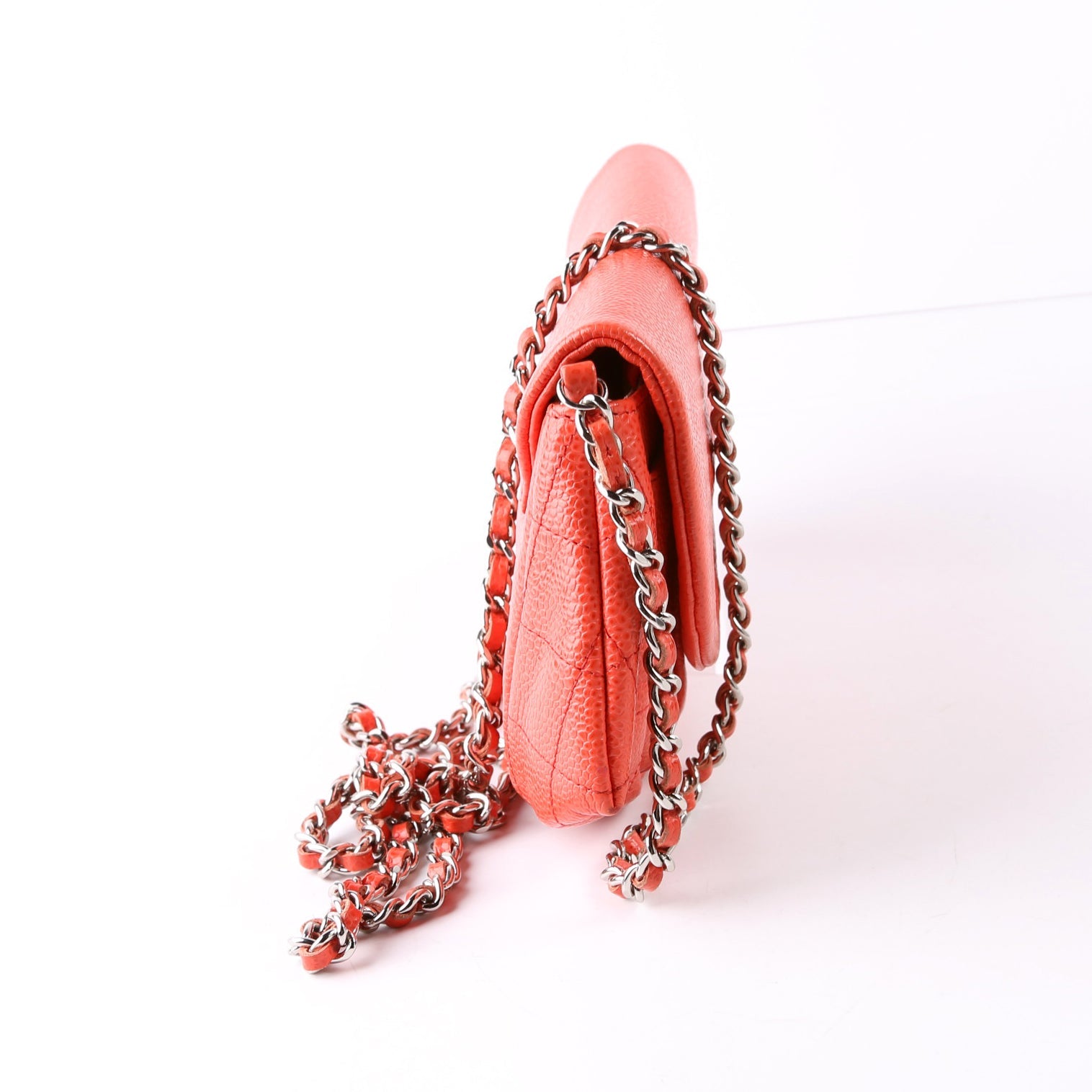 Chanel WOC Half Moon Caviar Orange