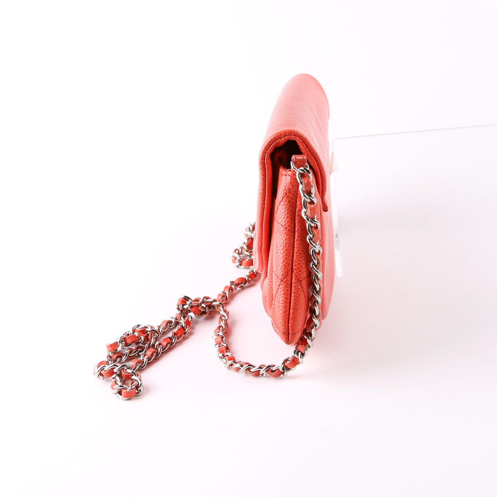 Chanel WOC Half Moon Caviar Orange