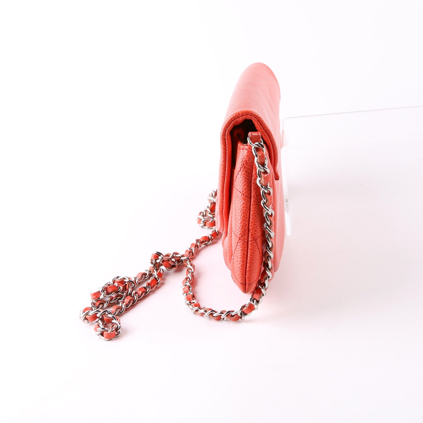 Chanel WOC Half Moon Caviar Orange