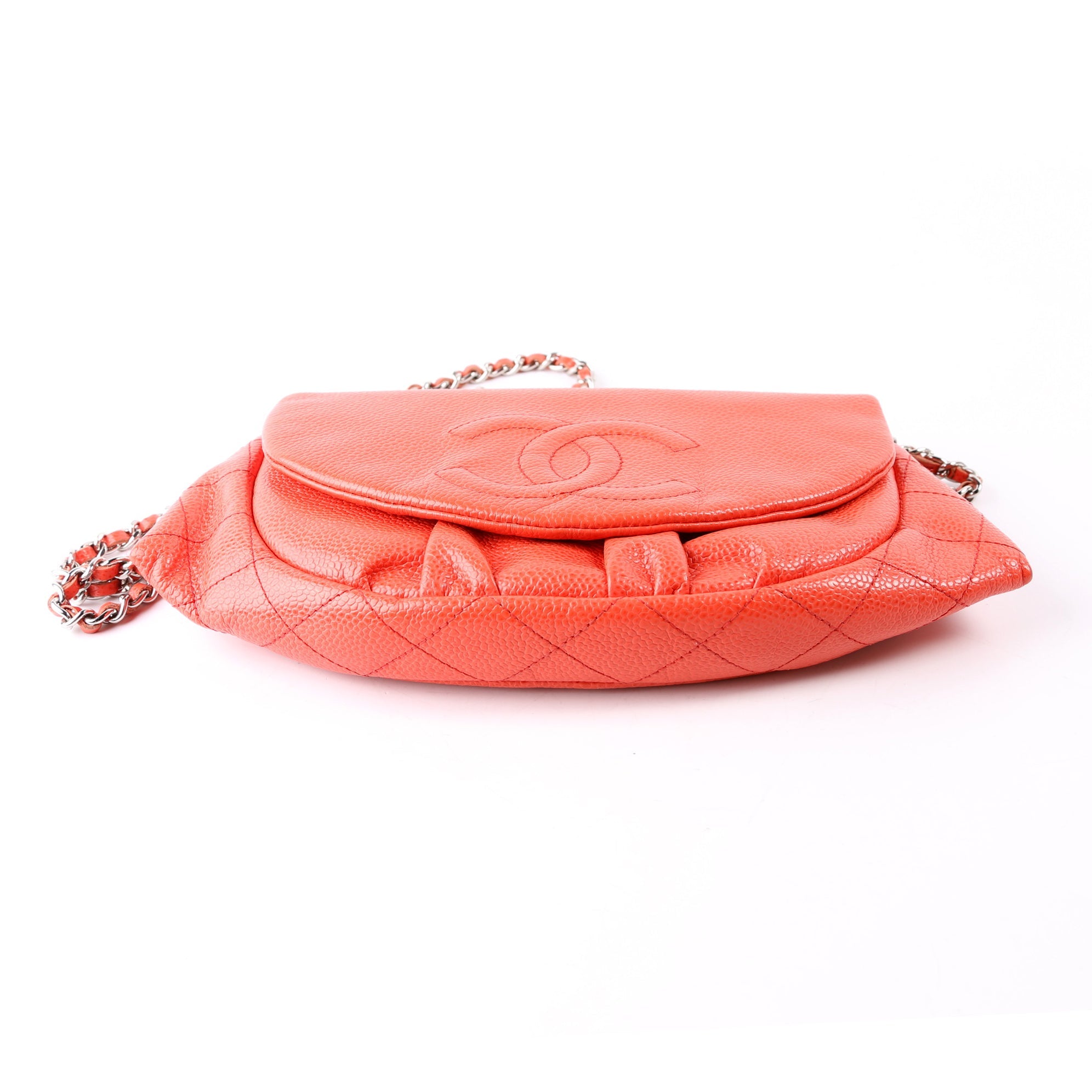 Chanel WOC Half Moon Caviar Orange