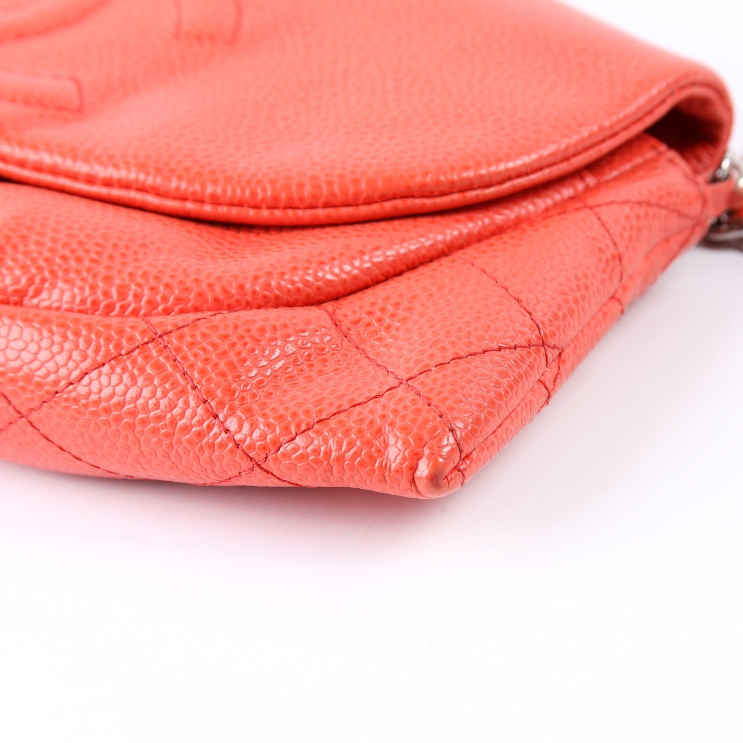 Chanel WOC Half Moon Caviar Orange