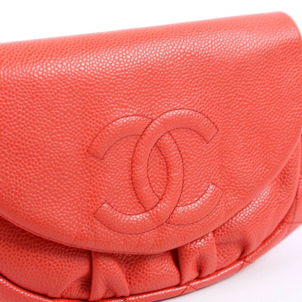 Chanel WOC Half Moon Caviar Orange